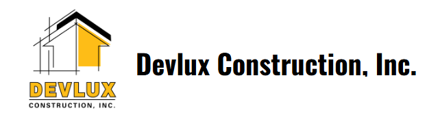 A picture of the logo for devlux construction.